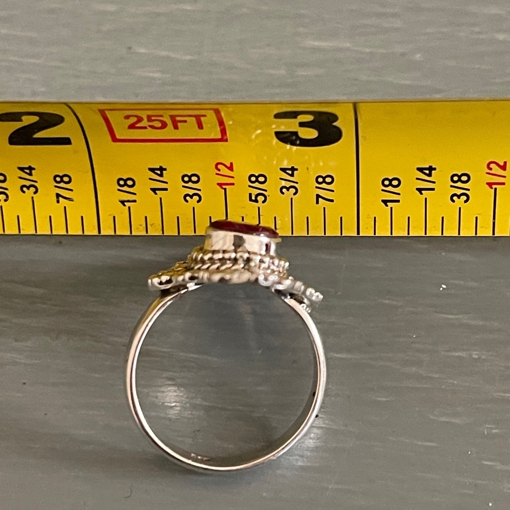 New ⭐️ Ruby Sterling Silver Ring - Picture 9 of 11